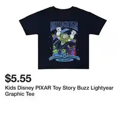Five Below Kids Disney PIXAR Toy Story Buzz Lightyear Graphic Tee offer