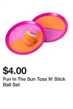 Five Below Fun In The Sun Toss N' Stick Ball Set offer