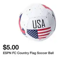 Five Below ESPN FC Country Flag Soccer Ball offer
