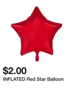 Five Below INFLATED Red Star Balloon offer