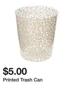 Five Below Printed Trash Can offer