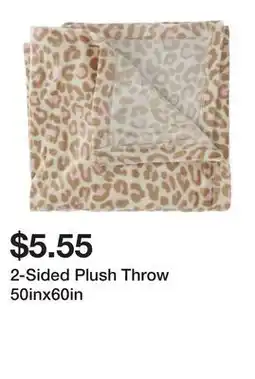 Five Below 2-Sided Plush Throw 50inx60in offer
