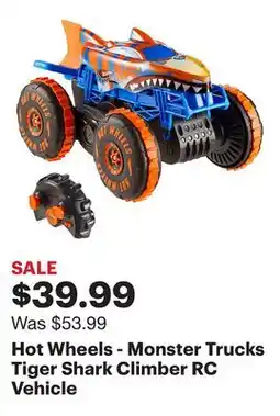Best Buy Hot Wheels - Monster Trucks Tiger Shark Climber RC Vehicle offer