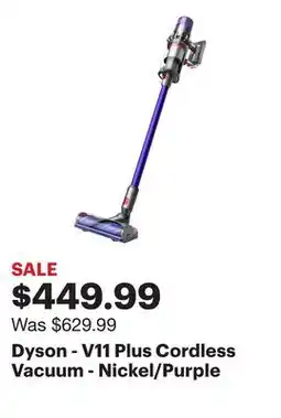 Best Buy Dyson - V11 Plus Cordless Vacuum - Nickel/Purple offer
