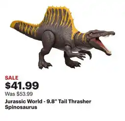 Best Buy Jurassic World - 9.8 Tail Thrasher Spinosaurus offer