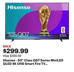 Best Buy Hisense - 50 Class QD7 Series MiniLED QLED 4K UHD Smart Fire TV (2025) offer