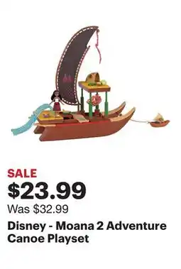 Best Buy Disney - Moana 2 Adventure Canoe Playset offer