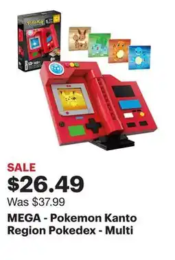 Best Buy MEGA - Pokemon Kanto Region Pokedex - Multi offer