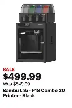 Best Buy Bambu Lab - P1S Combo 3D Printer - Black offer