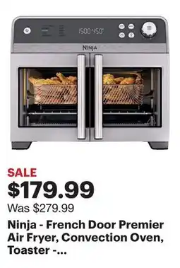 Best Buy Ninja - French Door Premier Air Fryer, Convection Oven, Toaster - Stainless Steel offer