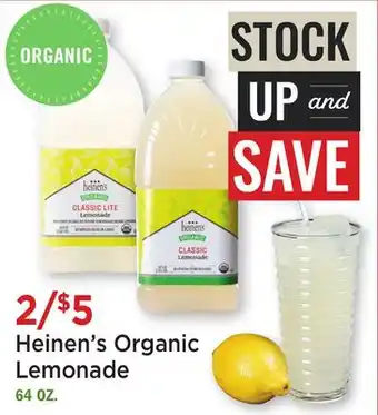 Heinen's Heinen's Organic Lemonade offer