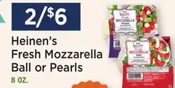 Heinen's Heinen's Fresh Mozzarella Ball or Pearls offer
