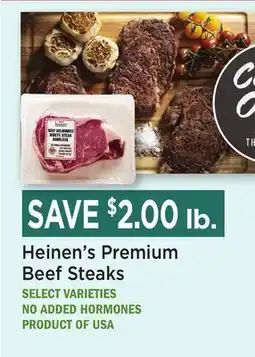Heinen's Heinen's Premium Beef Steaks offer