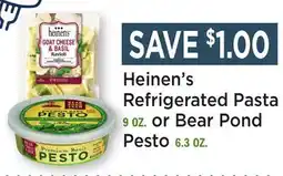 Heinen's Heinen's Refrigerated Pasta 9 OZ. or Bear Pond Pesto 6.3 OZ offer