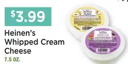 Heinen's Heinen's Whipped Cream Cheese offer
