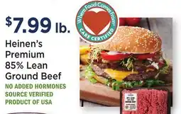Heinen's Heinen's Premium 85% Lean Ground Beef offer