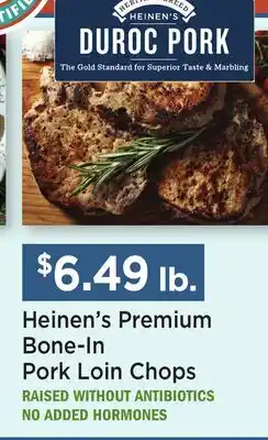 Heinen's Heinen's Premium Bone-In Pork Loin Chops offer