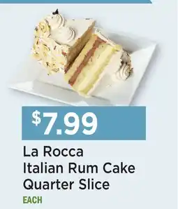 Heinen's La Rocca Italian Rum Cake Quarter Slice offer
