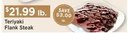 Heinen's Teriyaki Flank Steak offer
