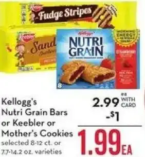 Mariano's Kellogg's Nutri Grain Bars Or Keebler Or Mother's Cookies offer