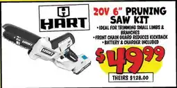 Ollie's Hart 20V 6 PRUNING SAW KIT offer