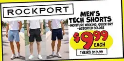 Ollie's ROCKPORT MEN'S TECH SHORTS offer
