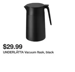 Ikea UNDERLÄTTA Vacuum flask, black offer