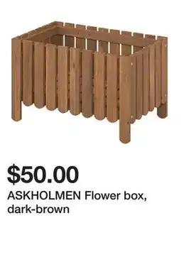 Ikea ASKHOLMEN Flower box, dark-brown offer