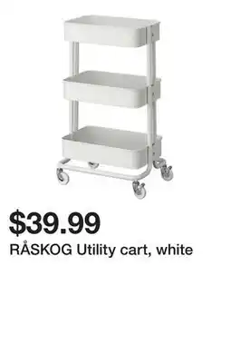 Ikea RĂ…SKOG Utility cart, white offer
