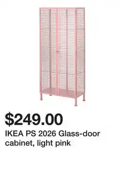 Ikea IKEA PS 2026 Glass-door cabinet, light pink offer