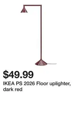 Ikea IKEA PS 2026 Floor uplighter, dark red offer