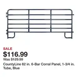 Tractor Supply Company CountyLine 62 in. 6-Bar Corral Panel, 1-3/4 in. Tube, Blue offer
