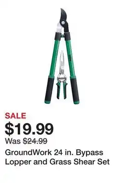 Tractor Supply Company GroundWork 24 in. Bypass Lopper and Grass Shear Set offer