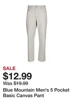 Tractor Supply Company Blue Mountain Men's 5 Pocket Basic Canvas Pant offer