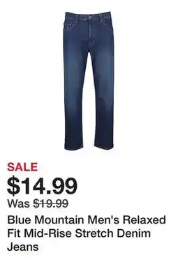 Tractor Supply Company Blue Mountain Men's Relaxed Fit Mid-Rise Stretch Denim Jeans offer