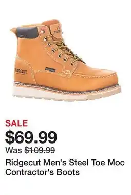 Tractor Supply Company Ridgecut Men's Steel Toe Moc Contractor's Boots offer