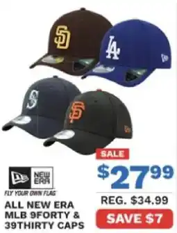 Big 5 All new era MLB 9forty & 39thirty caps offer