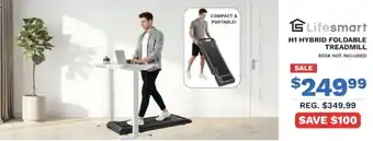 Lifesmart H1 hybrid foldable treadmill
