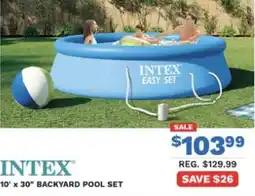 Big 5 Intex backyard pool set offer