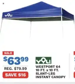 Big 5 Westport slant-leg instant canopy offer