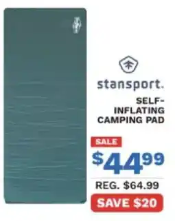 Big 5 Stansport self-inflating camping pad offer