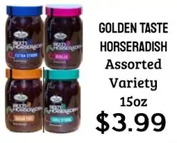 Seven Mile Market Golden taste horseradish offer