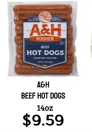 Seven Mile Market A&H Beef hot dogs offer