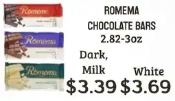 Seven Mile Market Romema chocolate bars offer