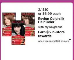 Walgreens Revlon Colorsilk Hair Color offer