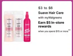 Walgreens Suave Hair Care offer