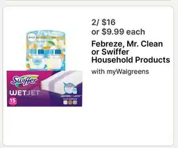 Walgreens Febreze, Mr. Clean or Swiffer Household Products offer