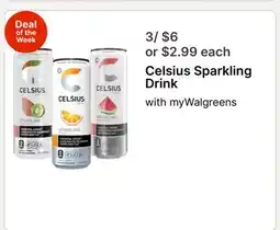 Walgreens Celsius Sparkling Drink offer