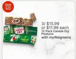Walgreens Canada Dry Products offer