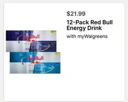 Walgreens 12-Pack Red Bull Energy Drink offer